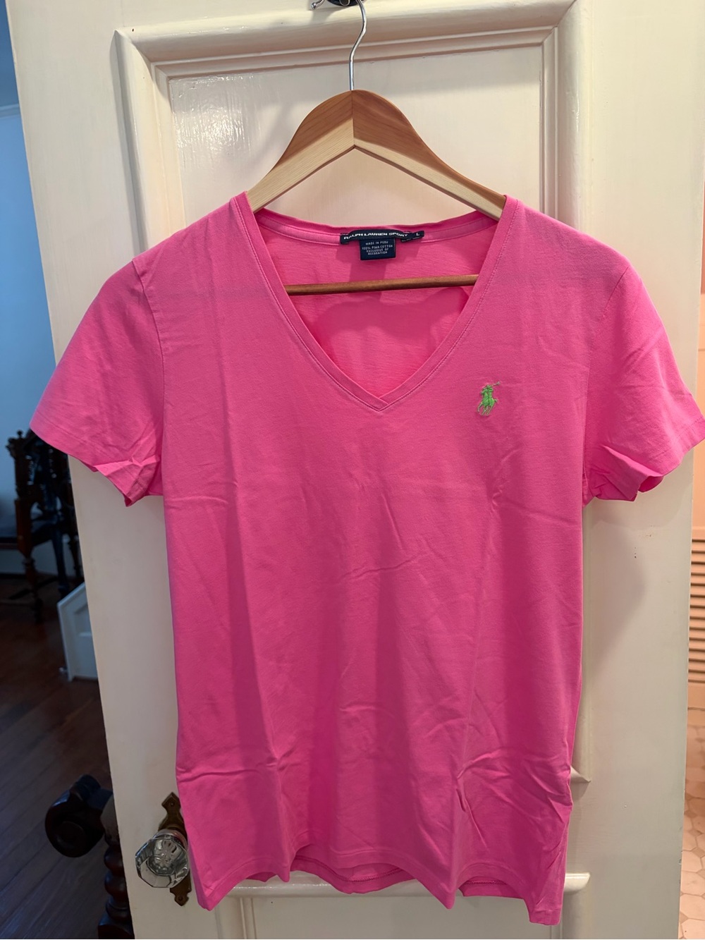 Ralph Lauren Pink V-Neck Tee